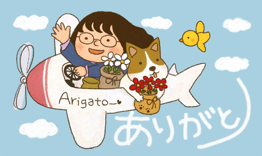 クレヨンタッチの似顔絵風イラスト☆