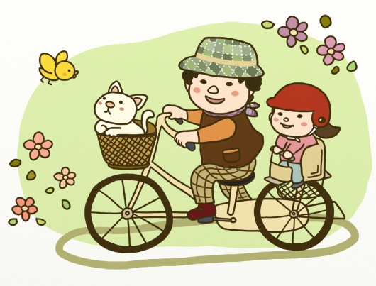 自転車に乗ってどこまでも♪